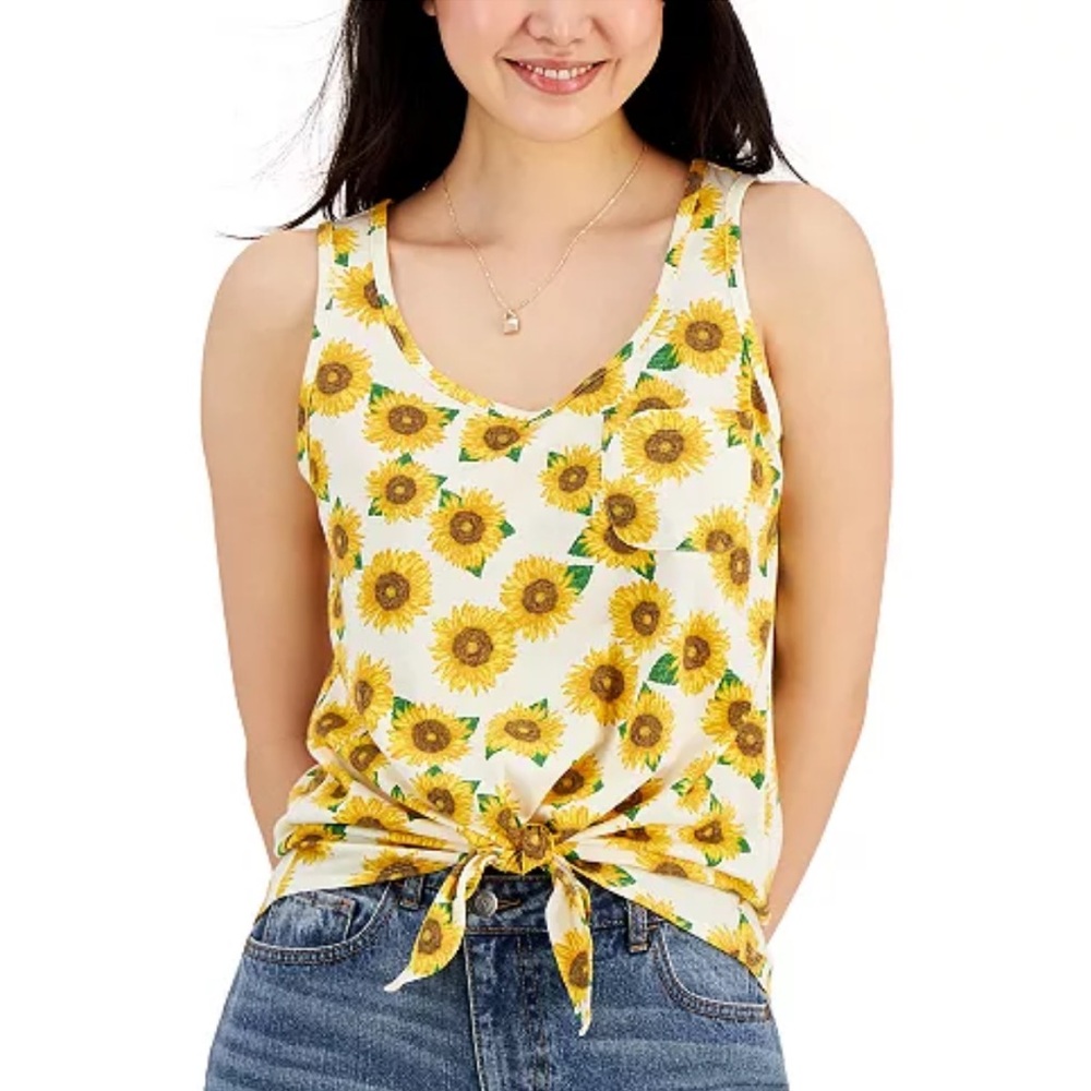 Rebellious One Sunflower Tank Top